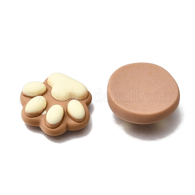 Undurchsichtige Schokoladen-Cabochons aus Kunstharz&nbsp;RE-CBADCDD-01-1