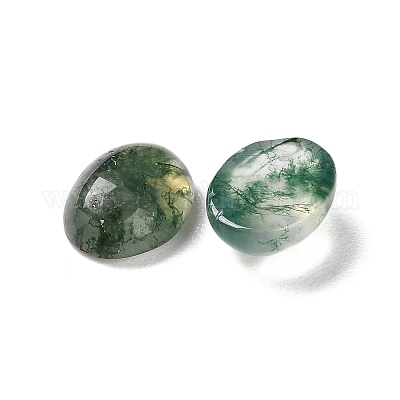 Cabochons en agate de mousse naturelle&nbsp;G-I359-01-1