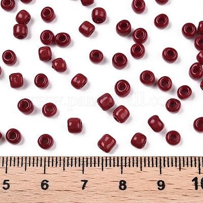 Wholesale 6/0 Opaque Colours Round Glass Seed Beads 