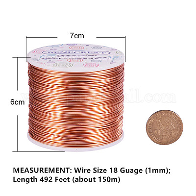 Wholesale BENECREAT 18 Gauge/1mm Bare Copper Wire Solid Copper