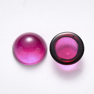 Transparent Spitzlackieren Glas Cabochons&nbsp;GLAA-S190-013B-B03-1