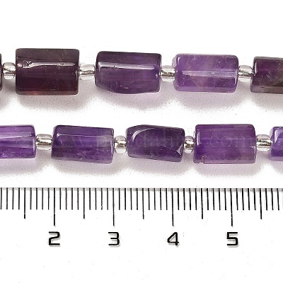 Natürlichen Amethyst Perlen Stränge&nbsp;G-G068-A01-01-1