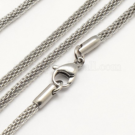 Trendige 304 Edelstahl Laterne Kette Halsketten für Herren X-NJEW-M071-02-1