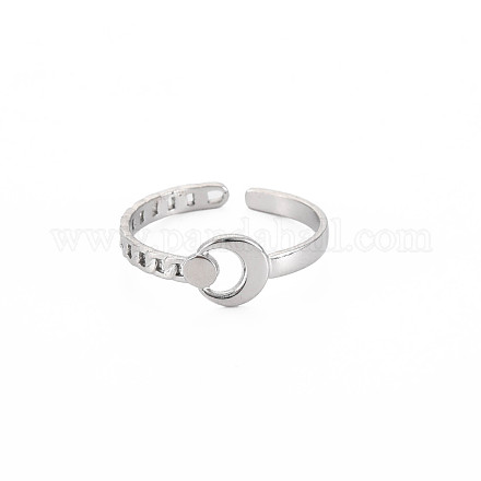 304 anello per polsino aperto da donna in acciaio inossidabile RJEW-S405-235P-1