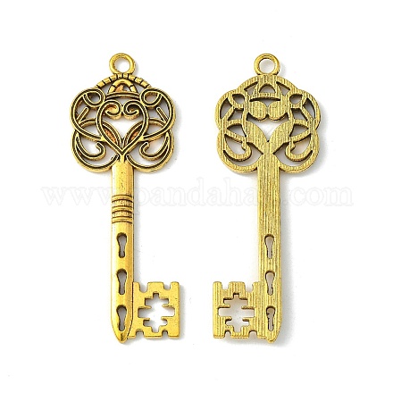 Tibetan Style Alloy Big Skeleton Key Pendants GLF9750Y-NF-1
