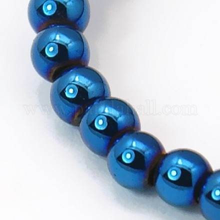 Chapelets de perles en hématite synthétique sans magnétiques G-E055-2mm-1-1