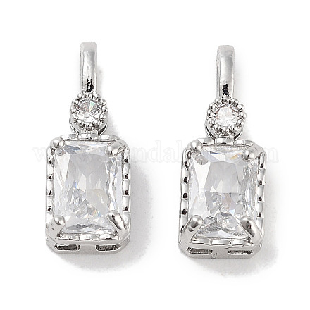 Латунные микро проложить кубического циркония подвески KK-C051-54P-02-1