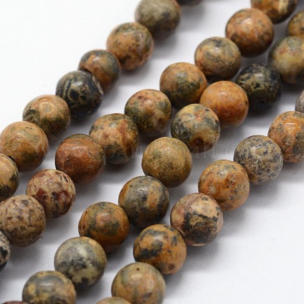 Fili di perline jasper naturali di pelle di leopardo G-I199-04-12mm-1