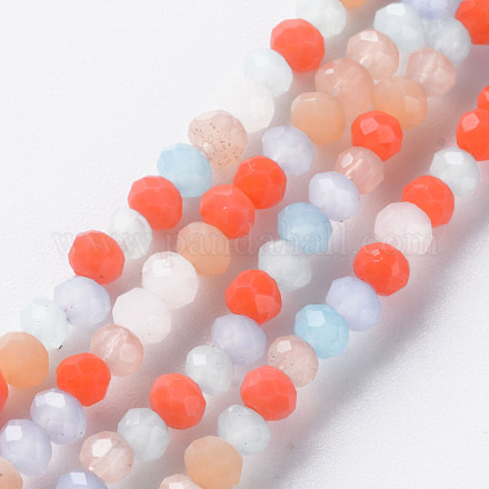 Glass Beads Strands X-GLAA-T006-09C-1