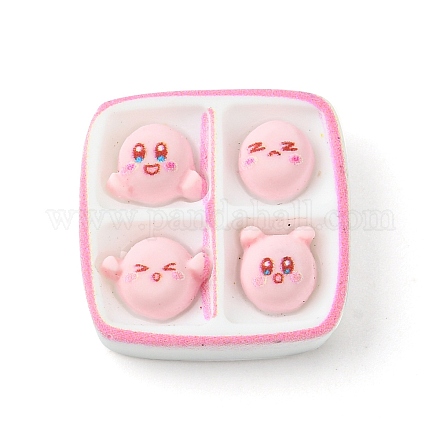 Oapque Resin Cute Face Decoden Cabochons RESI-R436-06D-1