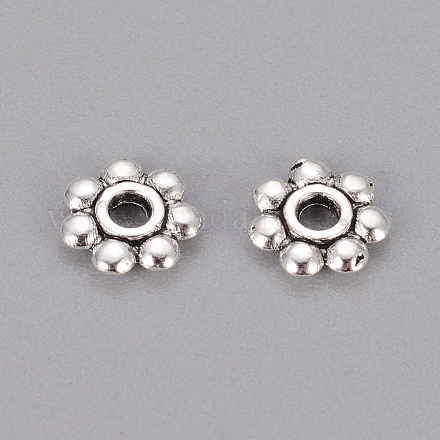 Perles d'espacement de marguerite de style tibétain X-K08Y7021-1