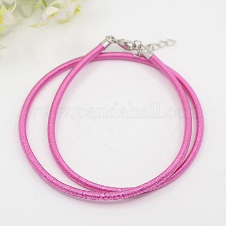 Silk Cord Necklaces Making NFS005-03-1