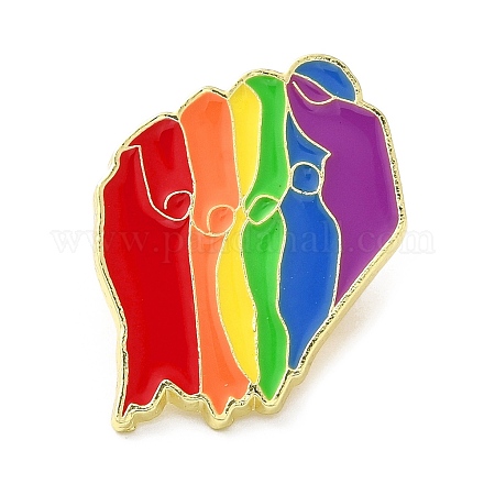 Pride Rainbow Enamel Pins JEWB-Z011-01F-G-1