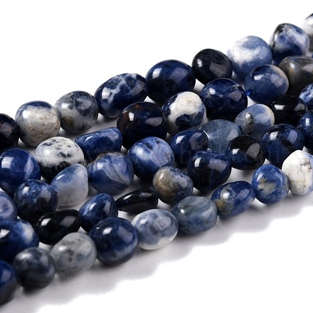 Chapelets de perles en sodalite naturelle G-G018-09-1