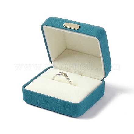 Cajas de regalo de anillo de cuero de pu LBOX-I002-01B-1