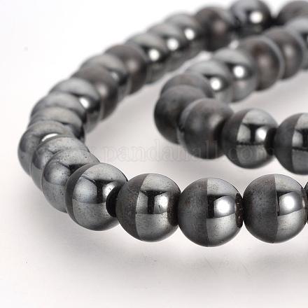 Non-magnetic Synthetic Hematite Beads Strands G-Q943-35-1