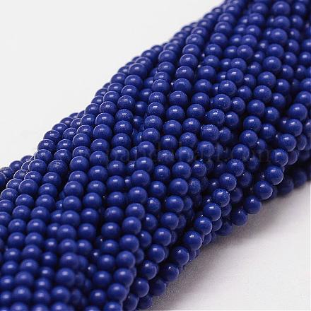 Lapis lazuli perles synthétiques brins G-N0201-01-2mm-1