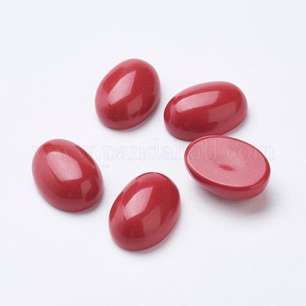 Synthetic Coral Cabochons G-F501-02-13x18mm-1