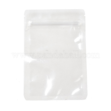 食品グレードの透明ペット プラスチック ジップ ロック バッグ  再封可能なバッグ  長方形  透明  15x10x0.016cm  片側の厚さ：3.1ミル（0.08mm） OPP-I004-01B-1