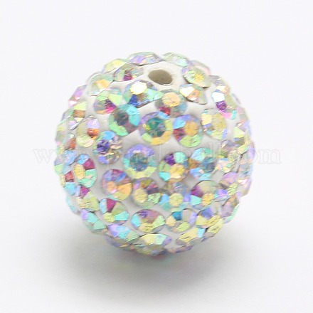Polymer Clay Middle East Rhinestone Beads RB-D075-10mm-28-1