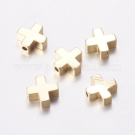 Brass Beads X-KK-K182-01G-1