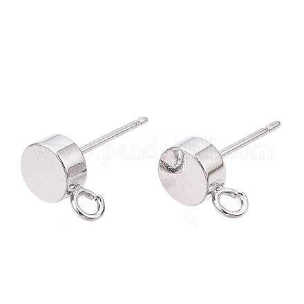 Accessoires de clous d'oreilles en laiton KK-T038-293P-1