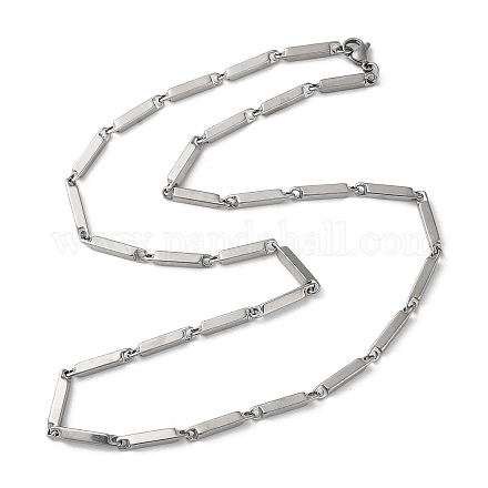 201 collane con catena a maglie in acciaio inossidabile per uomo donna NJEW-G112-07C-P-1