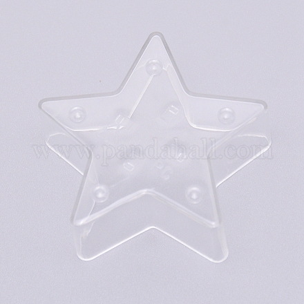 Portacandela stella in plastica trasparente KY-WH0024-45-1
