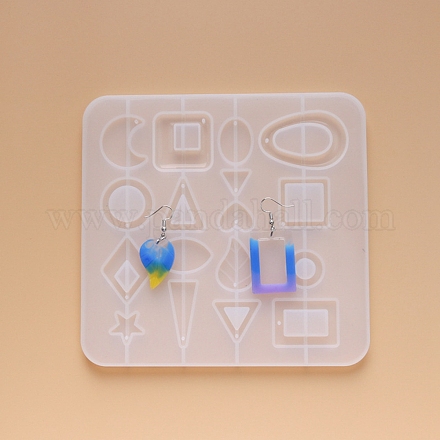 Stampi in silicone per orecchini pendenti X-DIY-L023-32-1