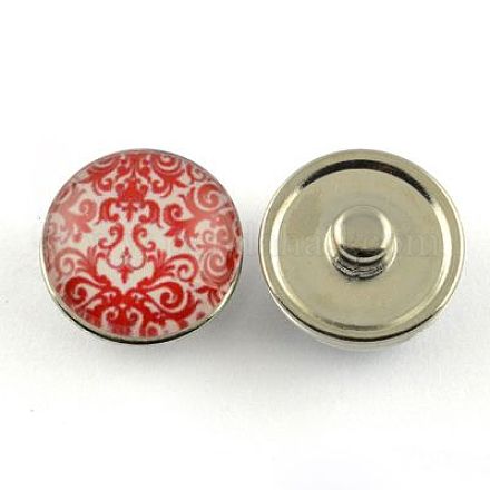Brass Jewelry Snap Buttons X-GLAA-Q030-23-1
