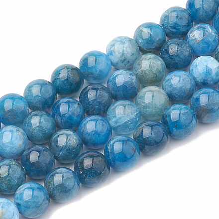 Chapelets de perles en apatite naturelle G-S333-10mm-012-1