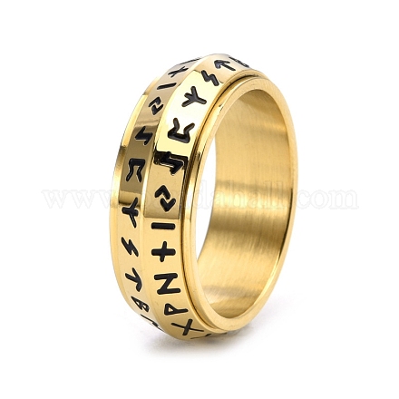 Drehbarer Fingerring aus Edelstahl&nbsp;PW-WG27E87-15-1
