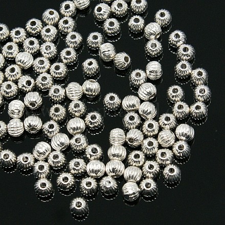 Perles d'espacement rondes en alliage de style tibétain X-K08ZT021-1