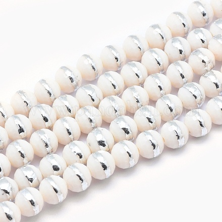Chapelets de perles en verre électroplaqué EGLA-P046-B01-1