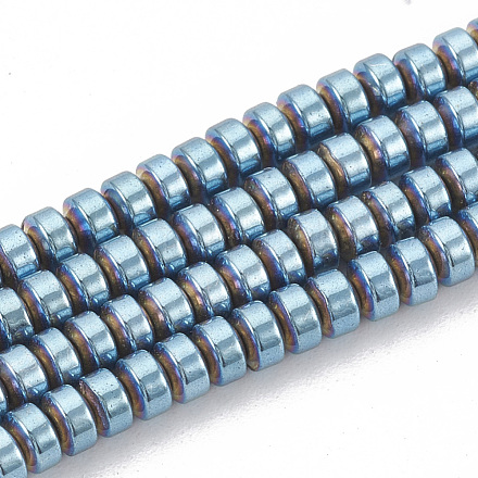 Chapelets de perles en hématite synthétique sans magnétiques G-N0318-04A-1