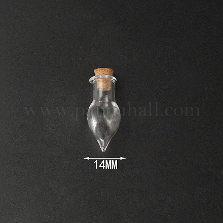 Mini High Borosilicate Glass Bottle Bead Containers BOTT-PW0001-261G-1