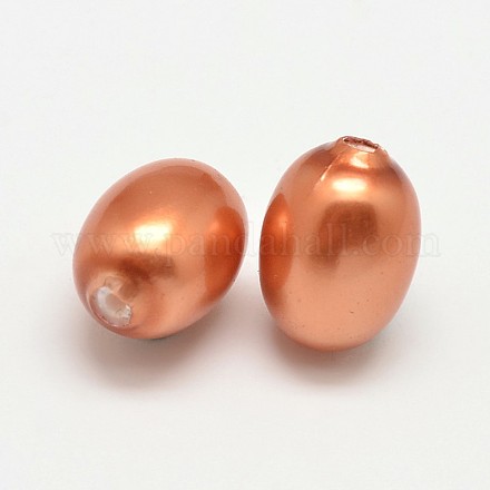 Half Drilled Oval Shell Pearl Beads BSHE-M003-02A-1