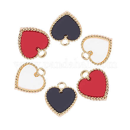 Golden Plated Alloy Charms PALLOY-CJ0001-09-1