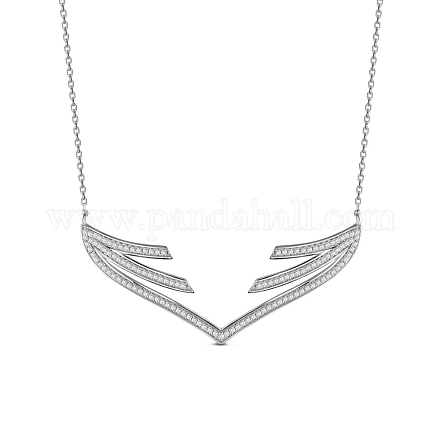 Collana con pendente in argento sterling Shegrace placcato rodio JN602A-1