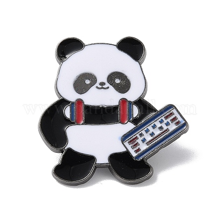 Sport-Thema Panda-Emaille-Pins JEWB-P026-A06-1
