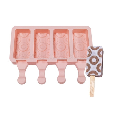 Moldes de silicona para helados rectangulares diy de grado alimenticio DIY-D062-01C-1
