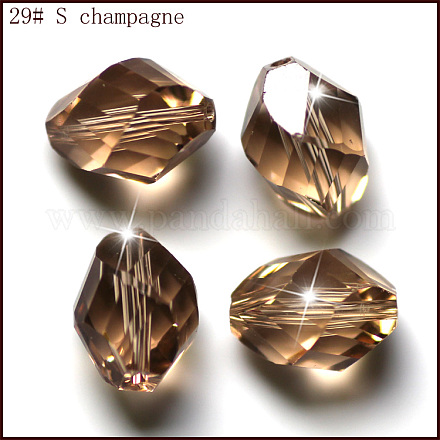 Abalorios de cristal austriaco de imitación SWAR-F077-9x6mm-29-1