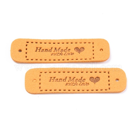 Étiquettes d'étiquettes en cuir pu DIY-H131-A04-1