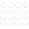 20Pcs Transparent Plastic Candle Holder, Perfect Home Party Decoration, Column, Clear, 37.5x19.5mm
