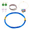 5M Aluminum Wire, Flat, Blue, 18 Gauge, 1x0.3mm, about 16.40 Feet(5m)/roll