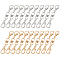 32Pcs 2 Styles Zinc Alloy Lobster Claw Clasps, with Alloy Double Eye Swivel Clasps and Iron Open Jump Rings, Platinum & Light Gold, 67~68mm, Lobster Claw Clasp: 21x12mm, Swivel Clasp: 19x9x6mm, 16pcs/style 