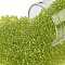 TOHO Round Seed Beads, Japanese Seed Beads, (4) Transparent Lime Green, 11/0, 2.2mm, Hole: 0.8mm, about 1110pcs/10g