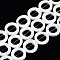 Natural Trochid Shell/Trochus Shell Beads Frames Strands, Ring, Bleach, Seashell Color, 15x3mm, Hole: 0.5mm, Inner Diameter: 9~10mm, about 25~26pcs/strand, 14.96~15.35 inch(38~39cm)