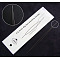Iron Big Eye Beading Needles, Seed Bead Needle, Platinum, 100x0.3mm