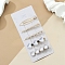 5Pcs Iron Alloy with Plastic Pear Alligator Hair Clips & Hair Bobby Pins, White, 60mm